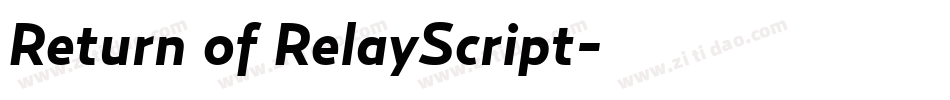 Return of RelayScript字体转换